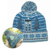 TEAL BLUE Beanie Hat for Dr Who Fans