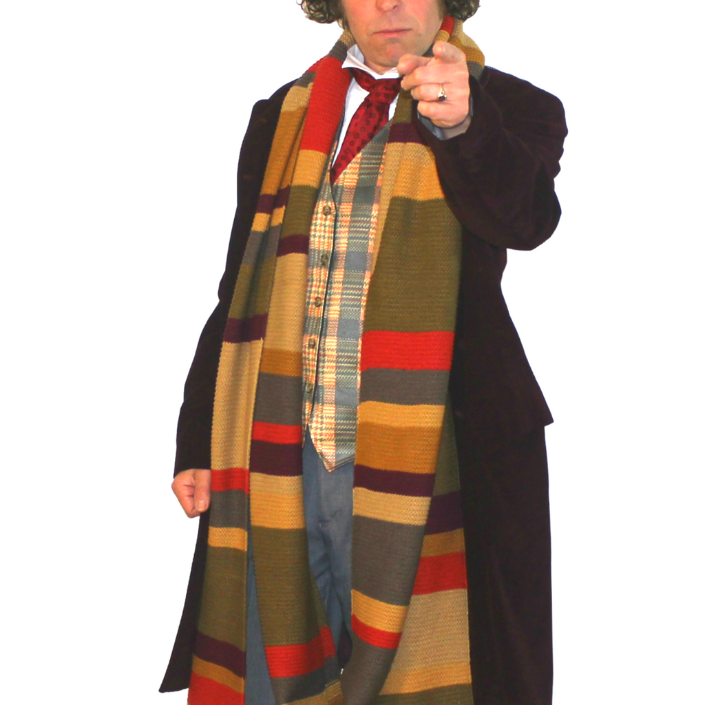 Doctor Who 4th Doctor (Tom Baker) Scarf 18 ft Season 16 - 17 - Official BBC Scarf