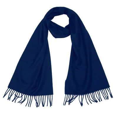 cashmere scarf navy blue