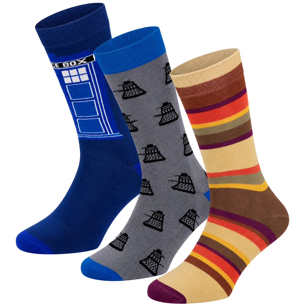 Doctor Who Socks - Pick One Design or the Complete Collection!