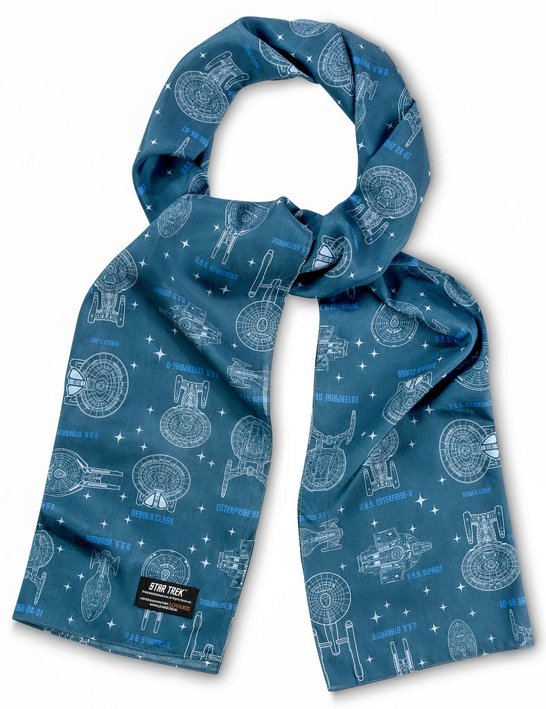 Star Trek Scarf - Ships of Line Official Merchandise Gift for