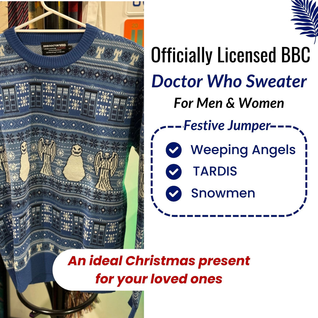 TARDIS, Weeping Angels & Snowmen Doctor Who Christmas Jumper