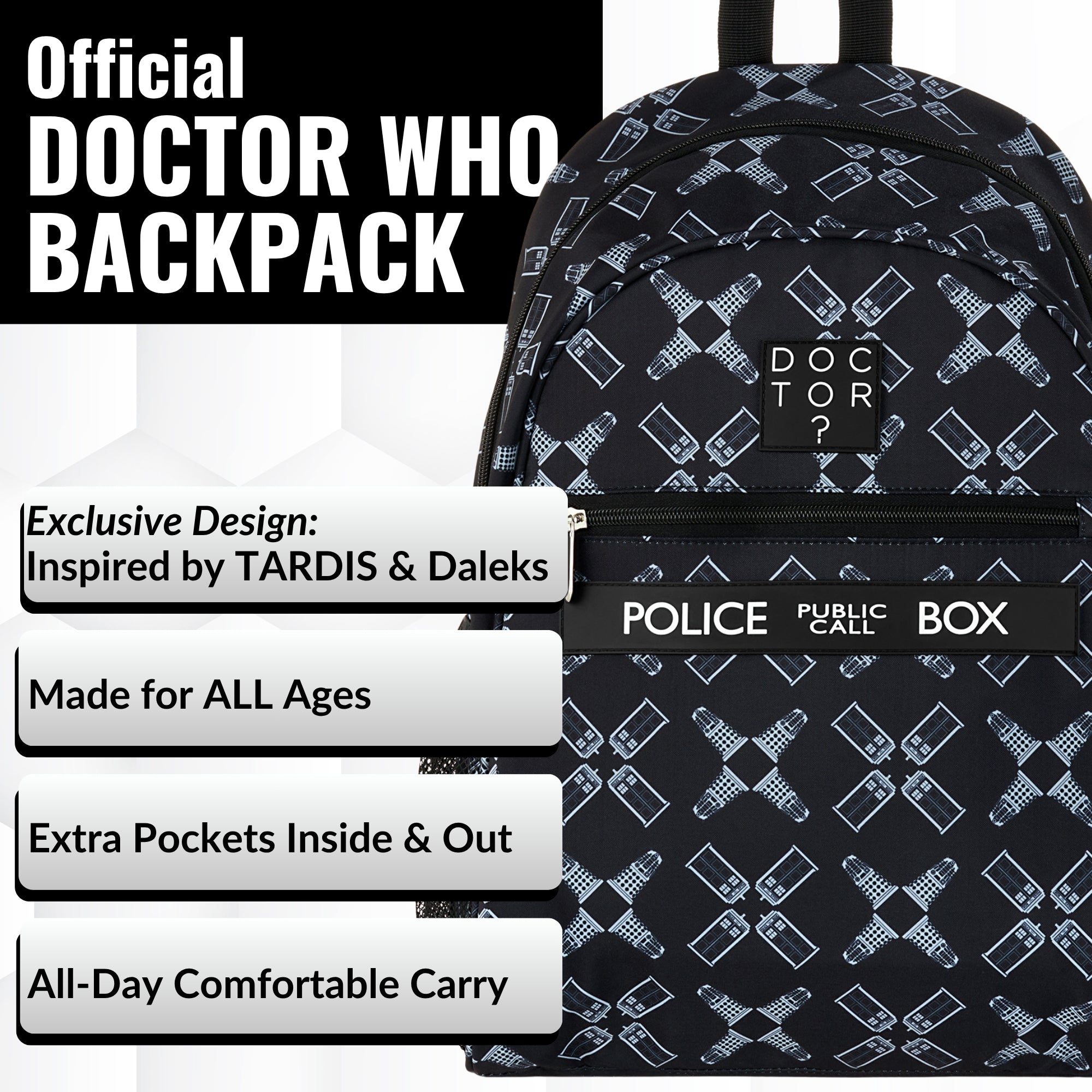 doctor who season 11 tardis mini backpack blue os Doctor Who Backpack