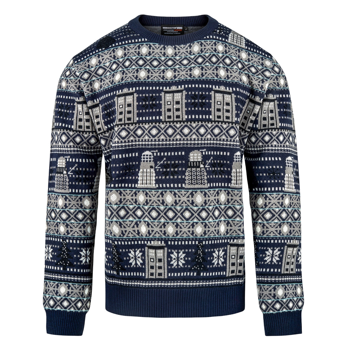 Doctor Who Christmas Jumper Featuring TARDIS & Daleks