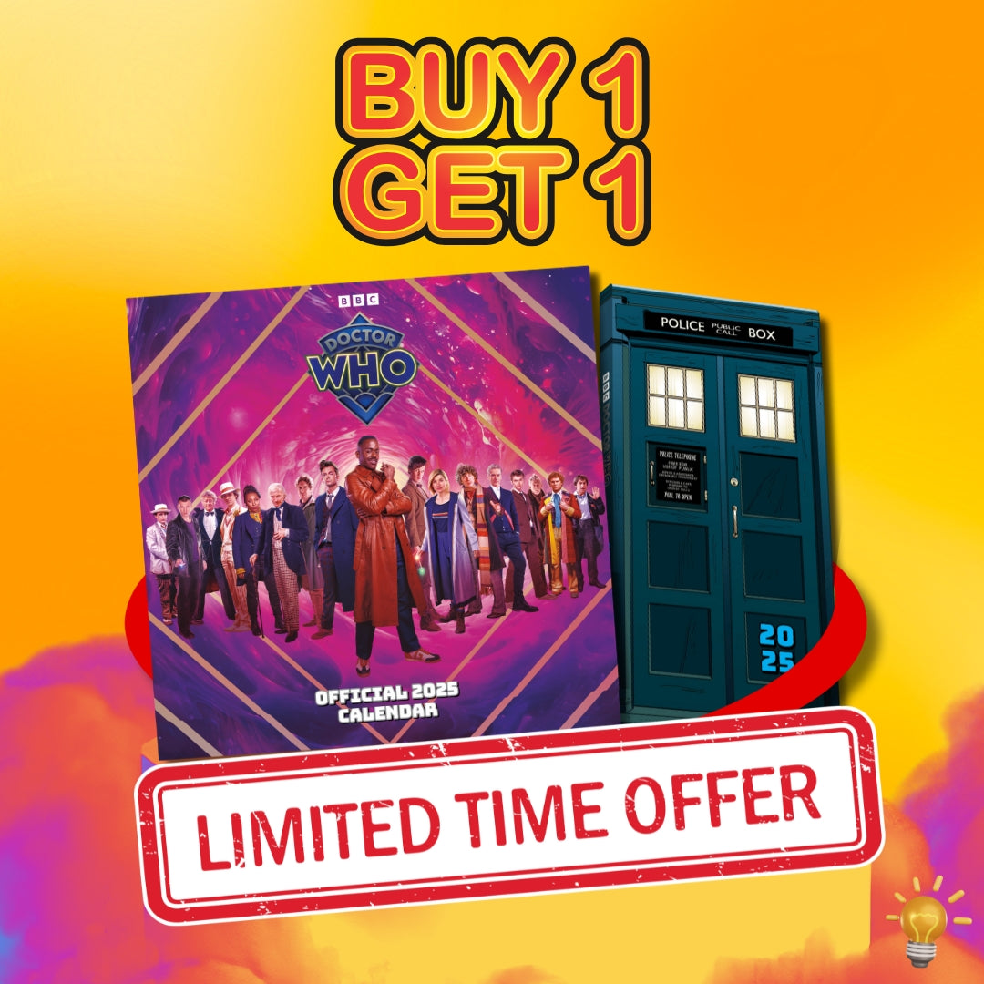 Doctor Who Calendar 2025 + FREE Slim Diary Bundle
