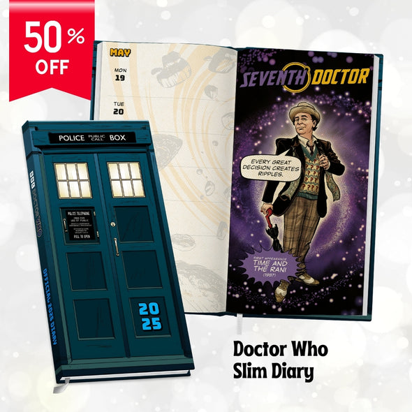 Doctor Who Gift Bundle – Save 50%! Tote Bag, Wall Calendar & Slim Diary – Just £14!