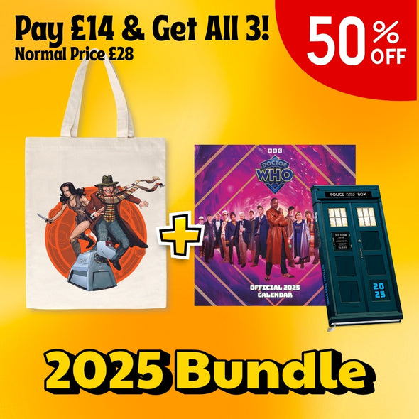 Doctor Who Gift Bundle – Save 50%! Tote Bag, Wall Calendar & Slim Diary – Just £14!