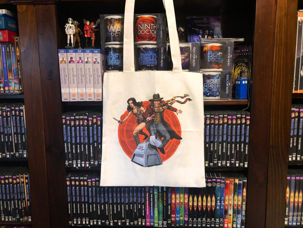 Doctor Who Tote Bag - Fourth Doctor (Tom Baker) and Leela Bag