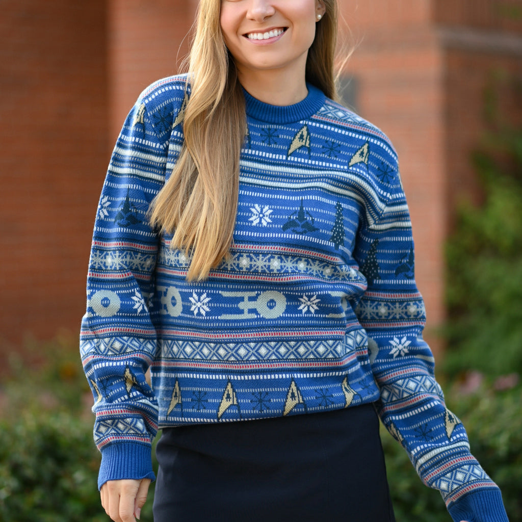 Star Trek Christmas Jumper Official Star Trek Festive Sweater