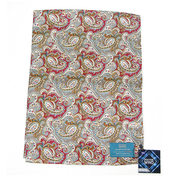 7th Doctor (Sylvester McCoy) Silk Scarf - Official BBC Doctor Who 