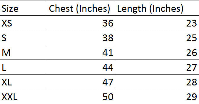 Doctor Who Seventh Doctor Jumper Size Chart