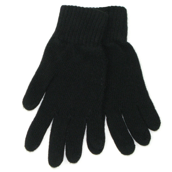 cashmere gloves women black