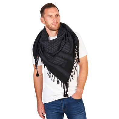Shemagh Desert Tactical Scarf 100% Cotton - Versatile Fashion Accessory For Men & Women
