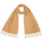 mens pure cashmere scarf brown