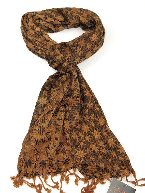 Long Star Design Scarf
