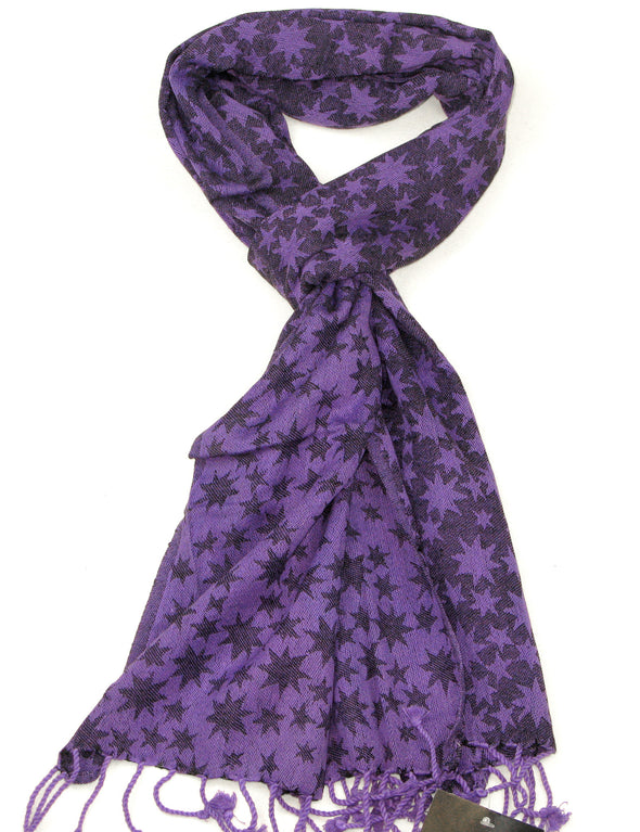 Long Star Design Scarf