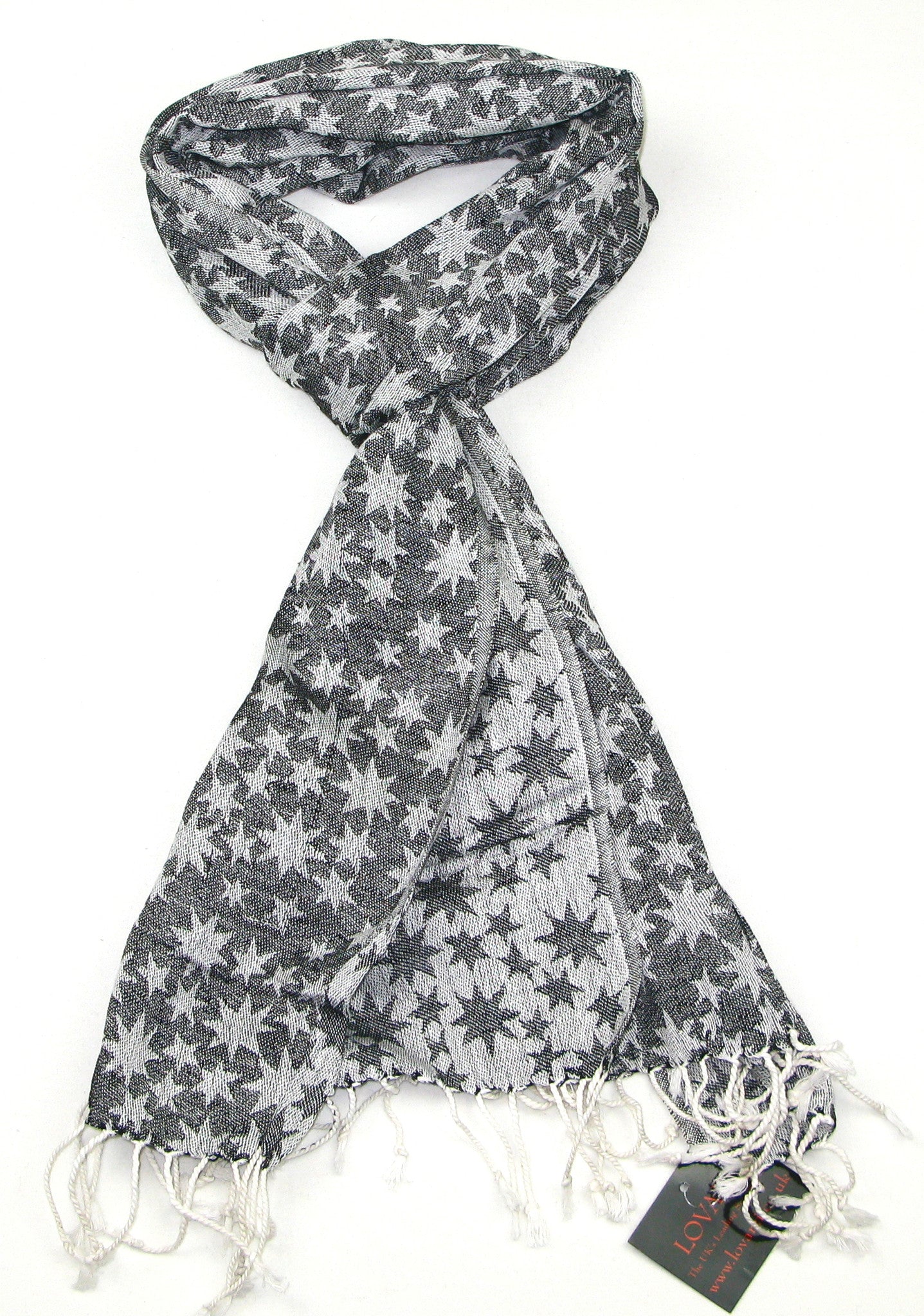 GIBZ Star Pattern Scarf for Women Tie Dye Extra Long & Large