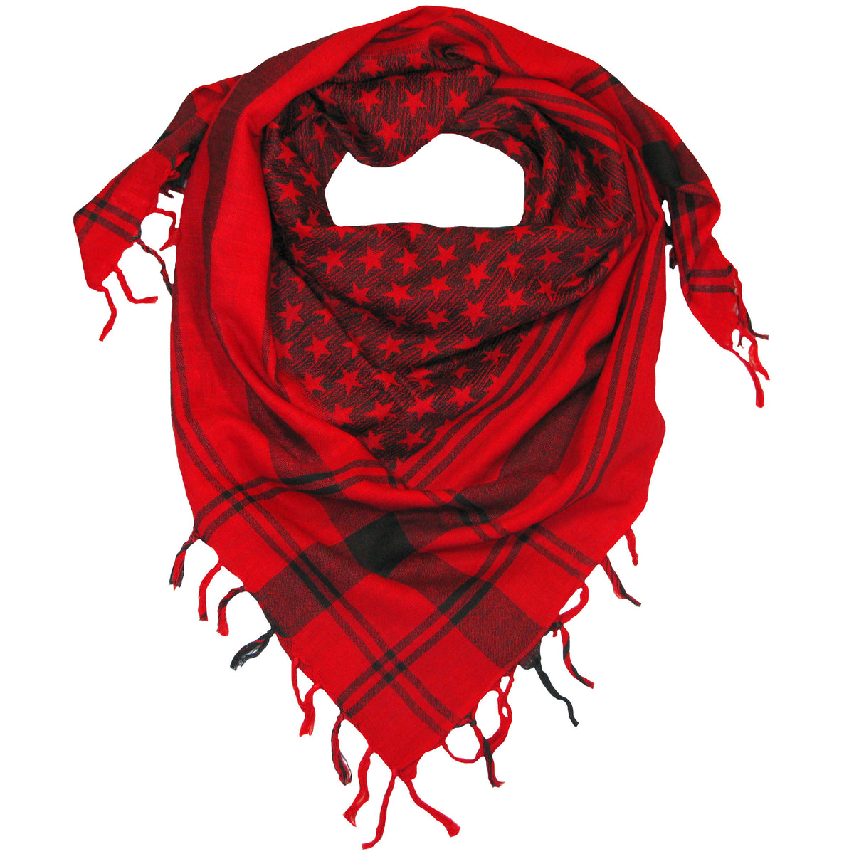 Cotton Star Square Scarf